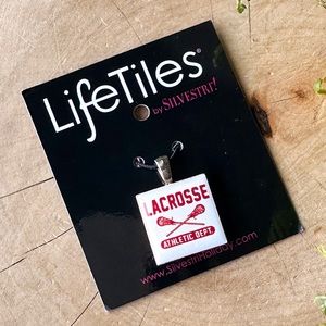 Silvestri LIFETILES Pendant CHARM Necklace Jewelry Lacrosse Sports Life Tiles